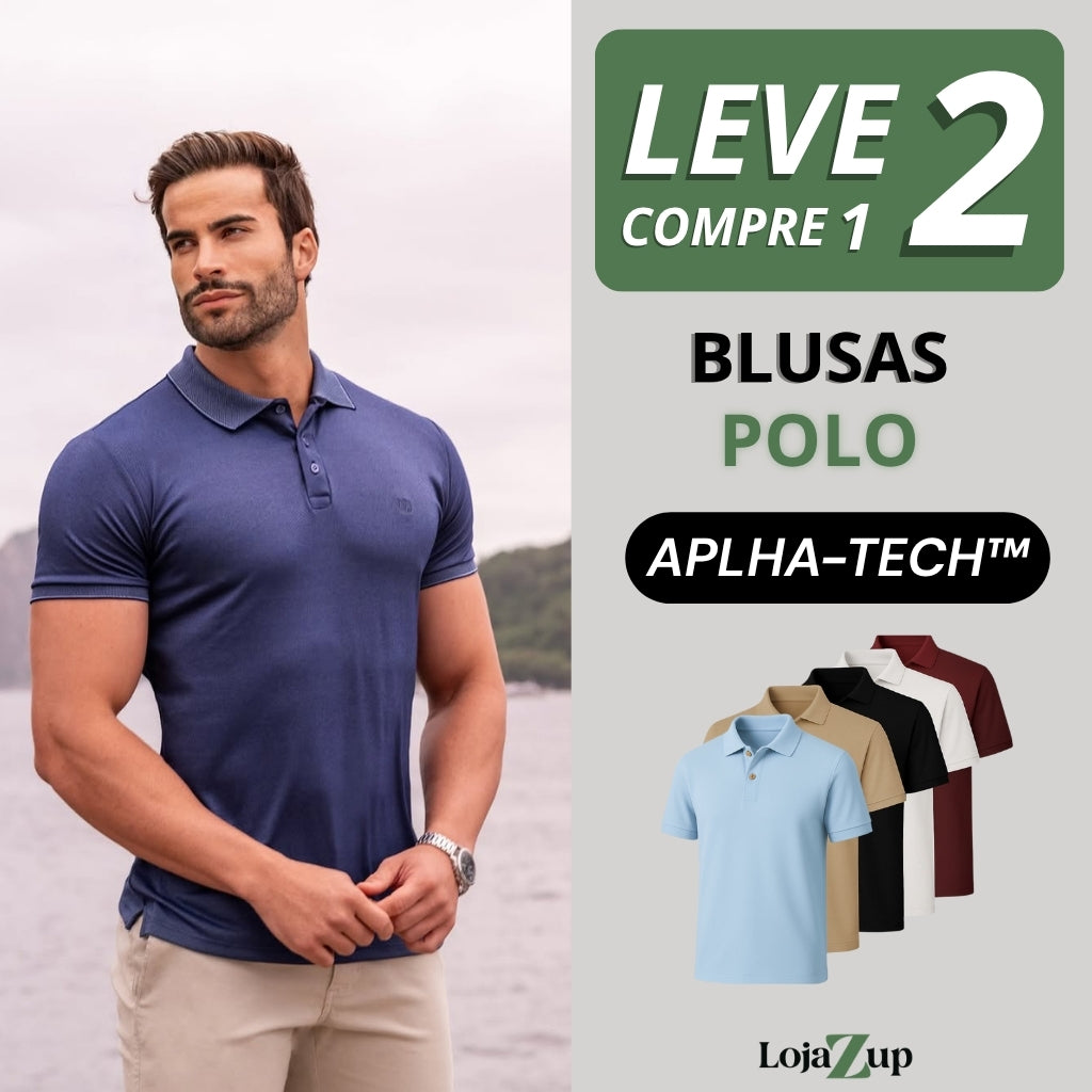 Camisa Polo Club Alfa Tech - Compre 1 leve 2 [PROMOÇÃO]